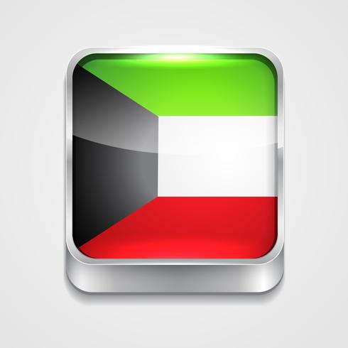 bandera de kuwait vector