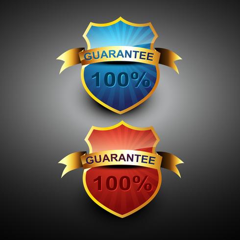 100 percent guarantee icon vector