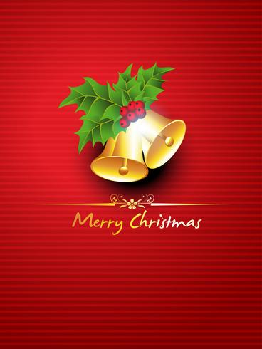 beautiful christmas bells vector