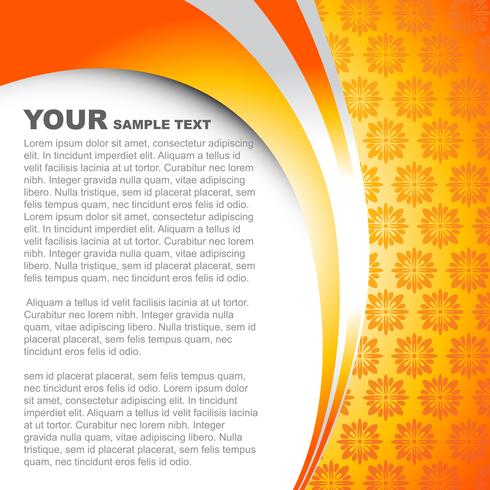 vector orange color template design