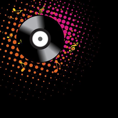 vinyl shape design vector