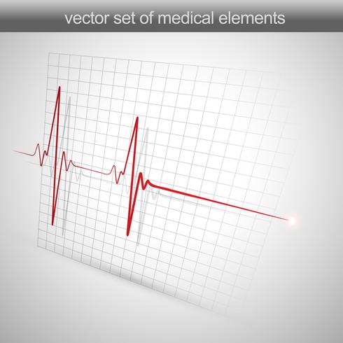 heart beat vector
