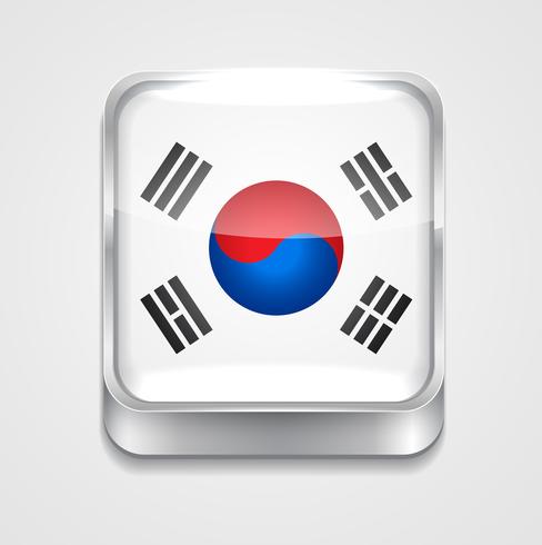 bandera de corea del sur vector