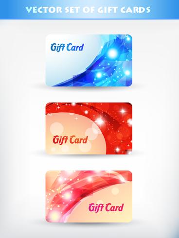 shiny gift card vector