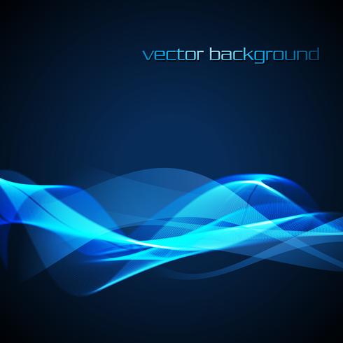 Vector neon wave