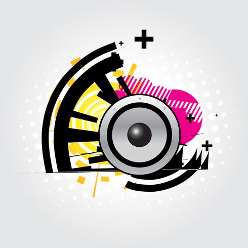 speaker abstract vector