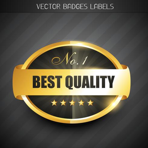 best quality label vector