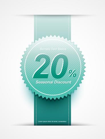 discount sale label vector