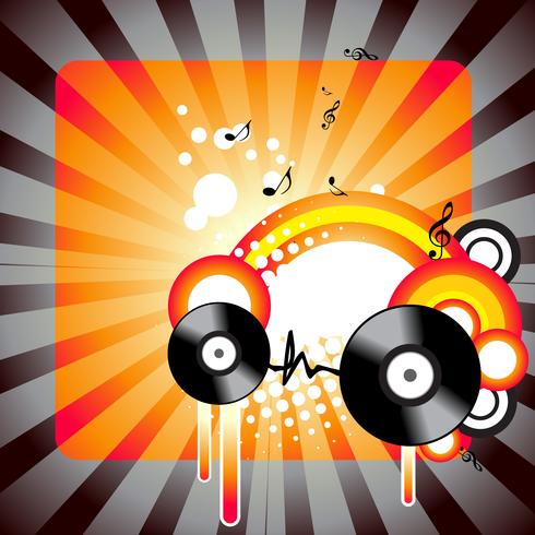 stylish music artwork vector