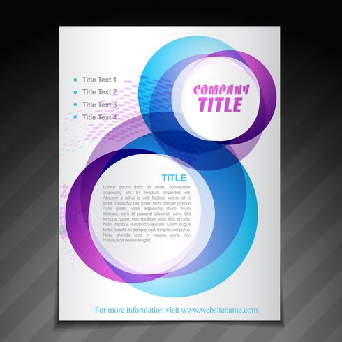 company flyer brochure poster template vector