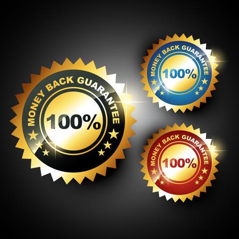 money back guarantee vector