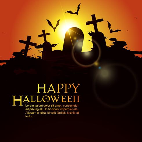 scary halloween background vector