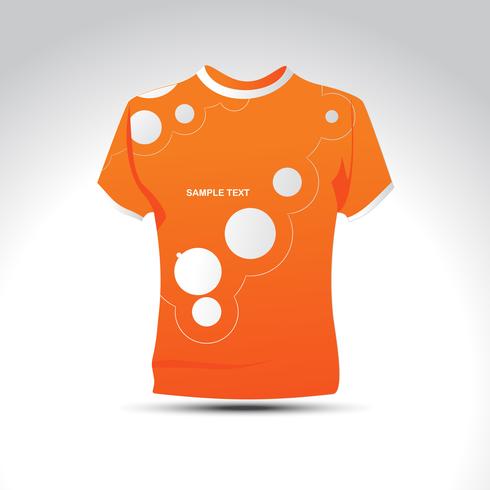 stylish orage color tshirt design vector