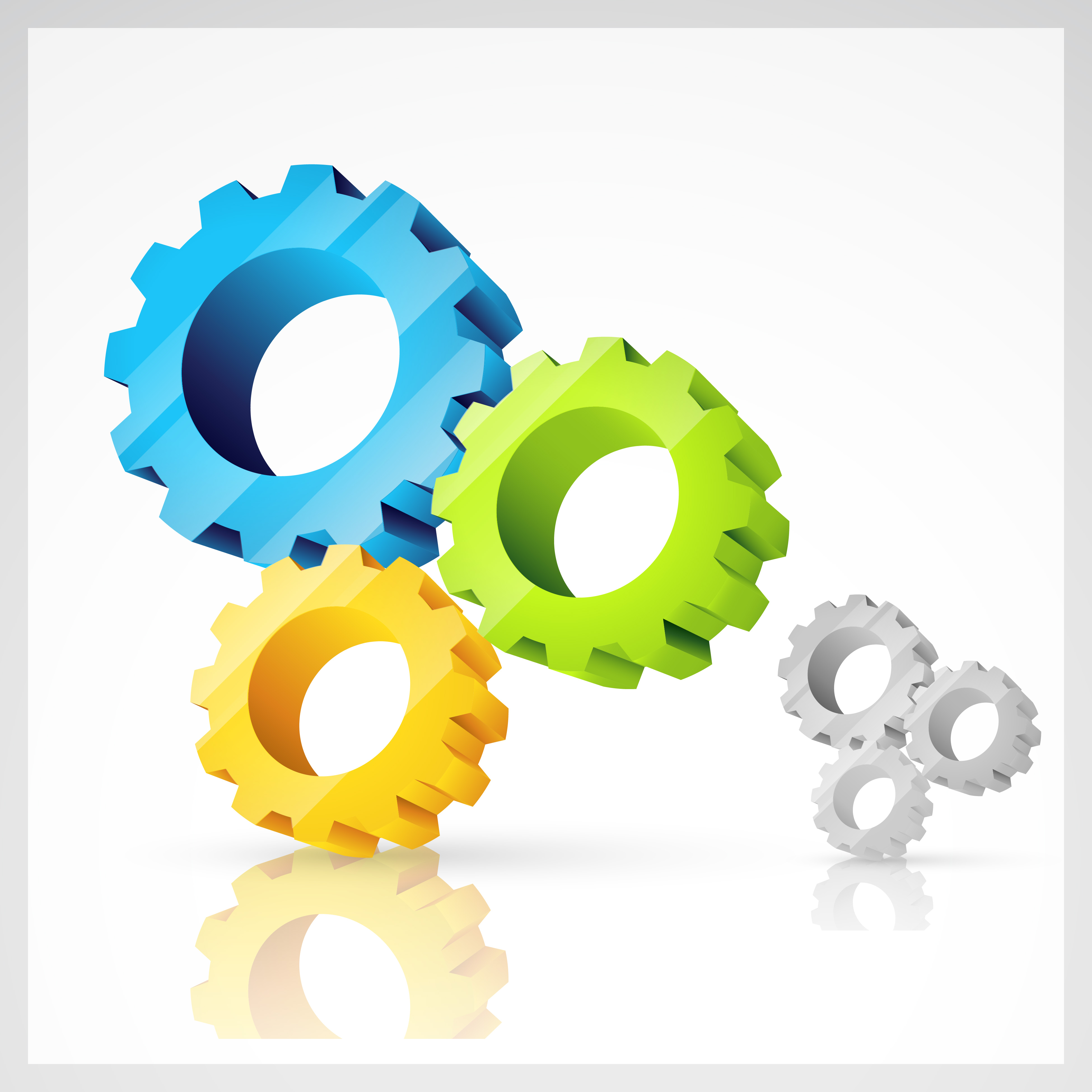 3d Gears Vector Art, Icons, and Graphics for Free Download