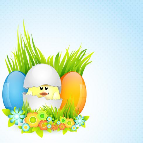 colorful easter design vector