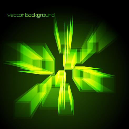 forma abstracta de vector en color verde