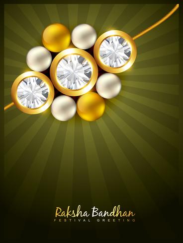 stylish rakhi background vector