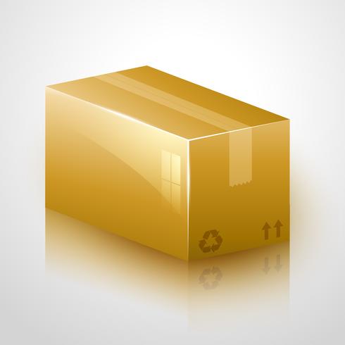 fragile cardboard design vector