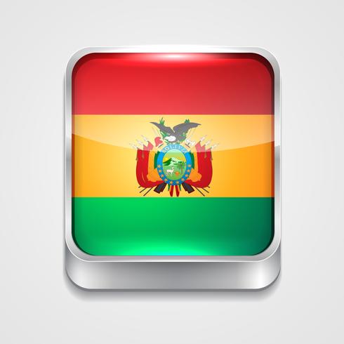 flag of bolivia vector