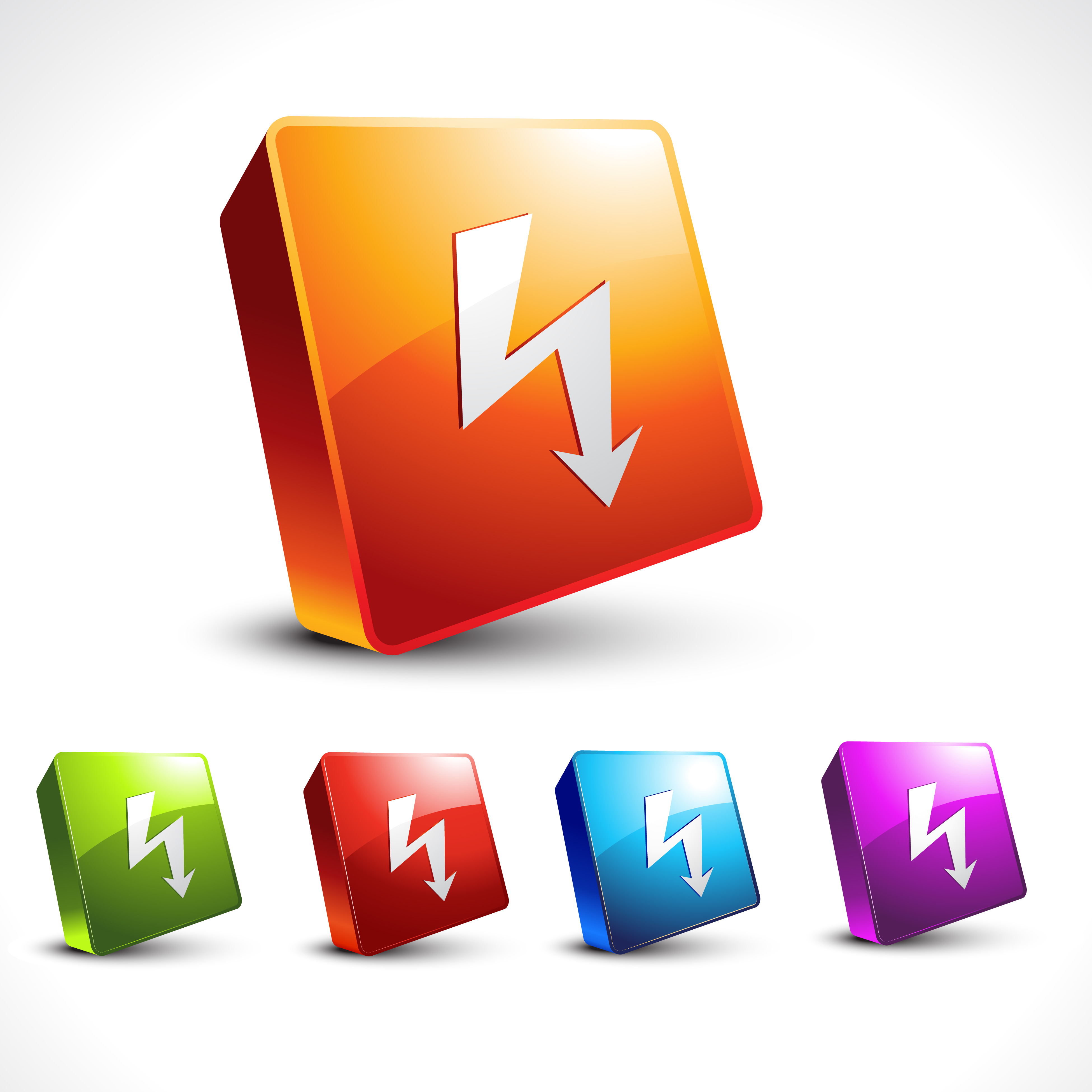 Download vector arrow 3d icon shape 221645 - Download Free Vectors ...