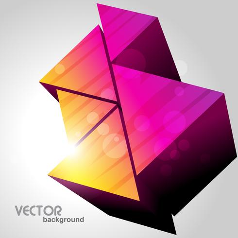 colorful triangles design vector