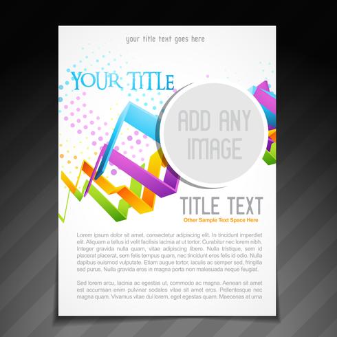 flyer design vector