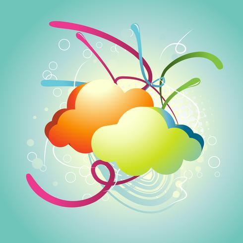 Abstract Cloud vector