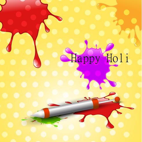 colorful holi splashes vector