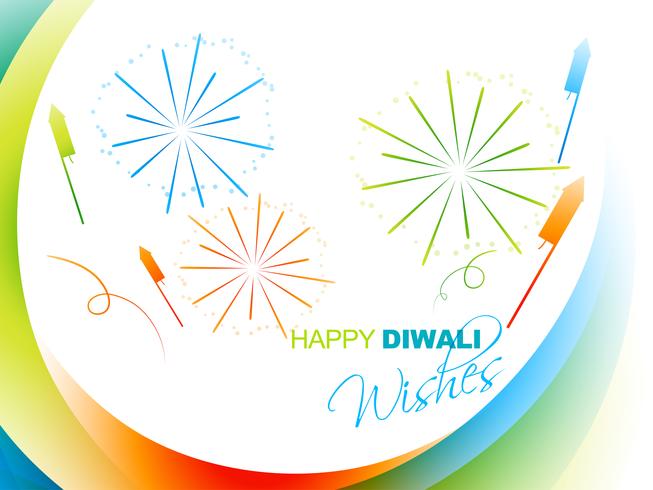 stylish diwali greeting vector