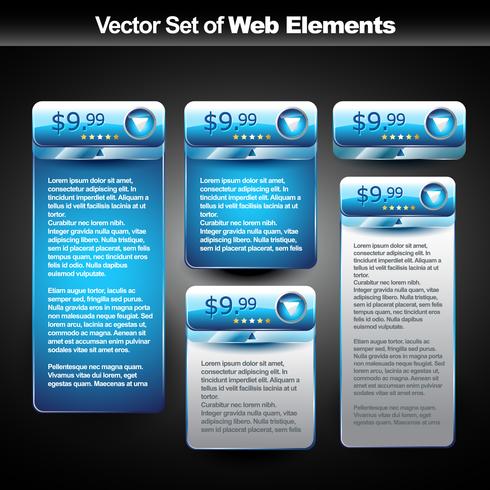 Vector web banner de visualización con espacio para su texto