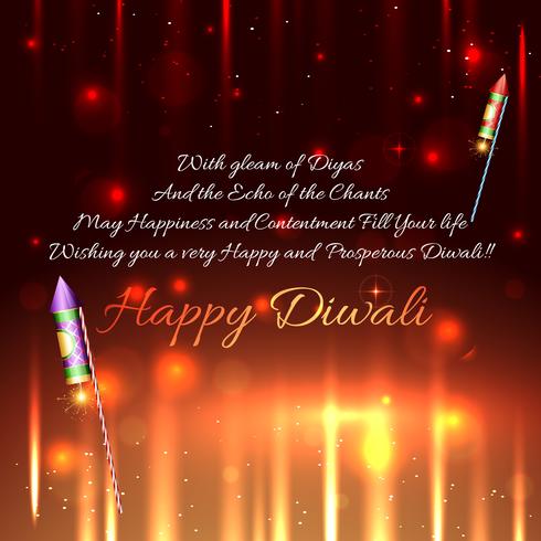 Diwali crackers background vector