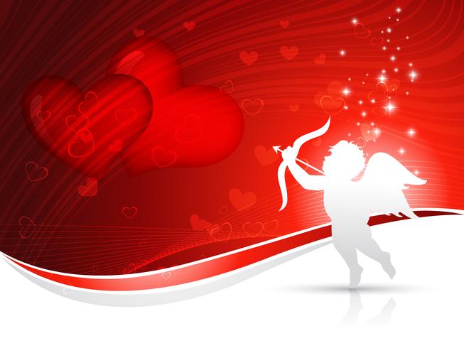 cupid background vector