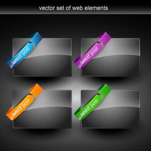 elementos web vector