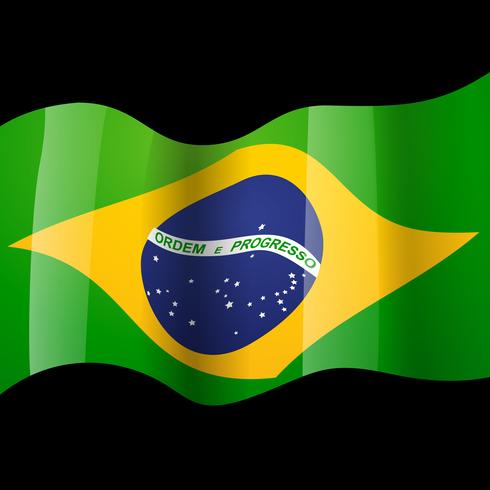 bandera de brasil vector