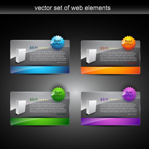 pantalla del producto vector
