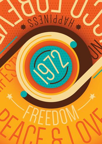 Retro Typography vector