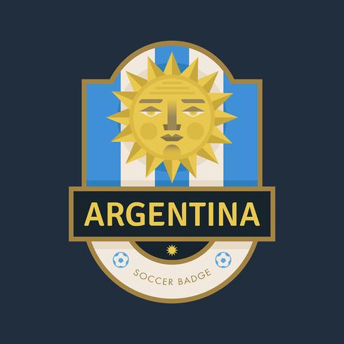 Argentina World Cup Soccer Badges  vector