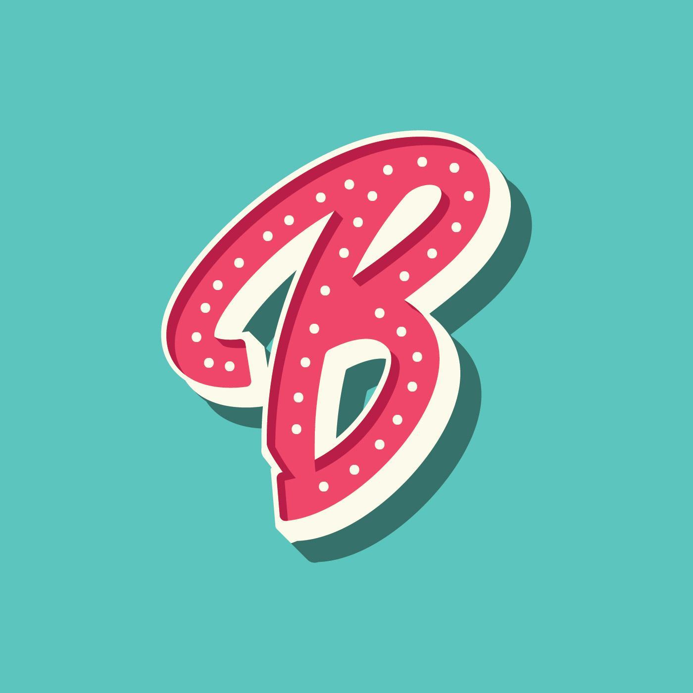 3D Retro Letter B Typography 222133 Vector Art at Vecteezy