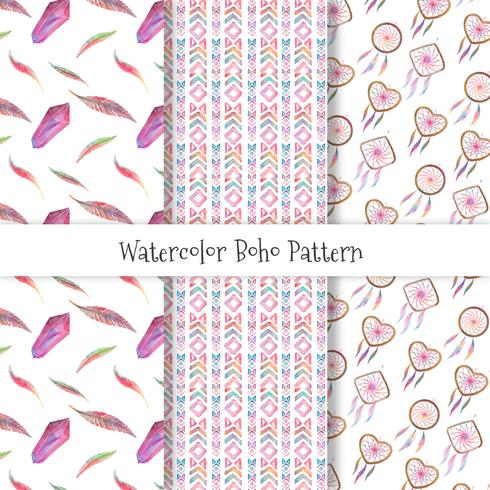 Cute Boho Pattern Collection vector