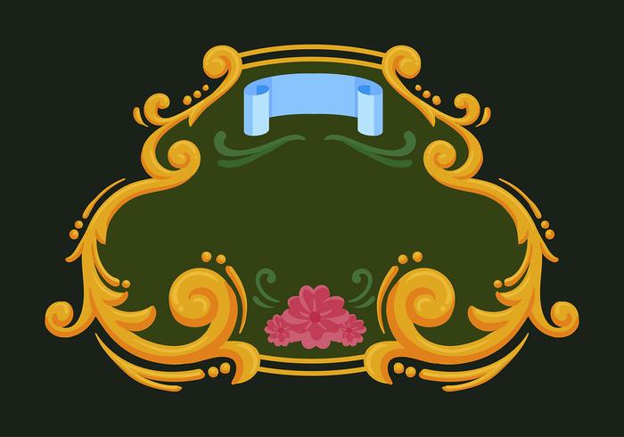 Fileteado Frame Vector