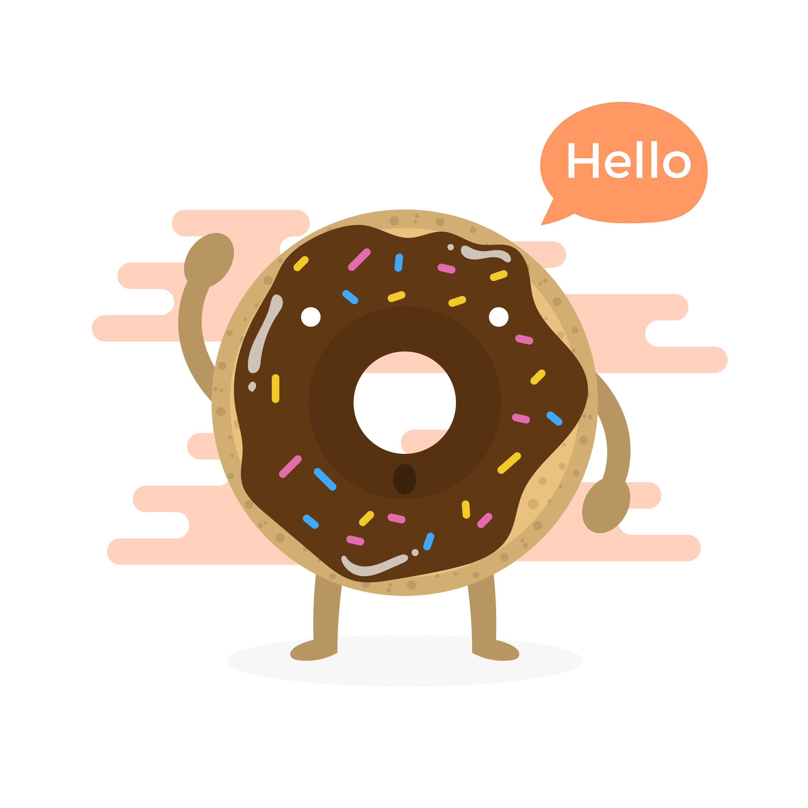 Персонаж пончик. Пончик персонаж. donut personage.