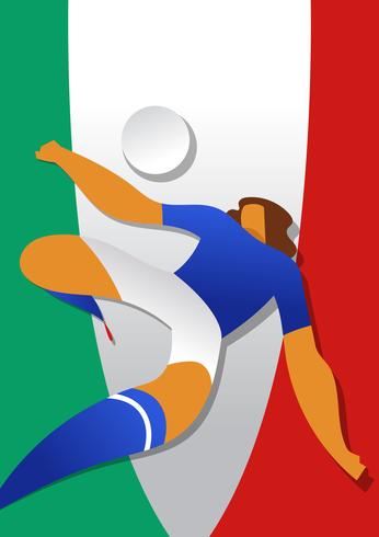 Italy World Cup Soccer Players Vector