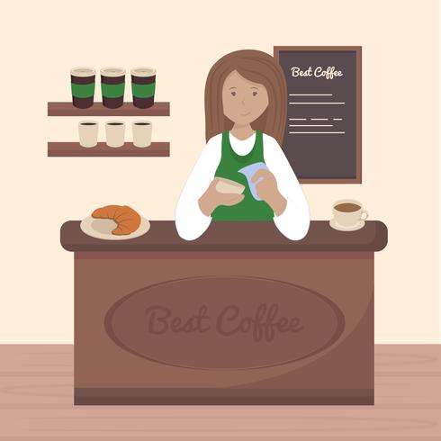 Vector Barista Illustration