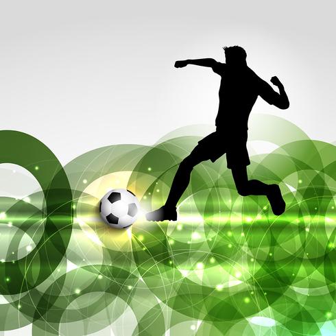 Fondo de futbol o futbolista vector