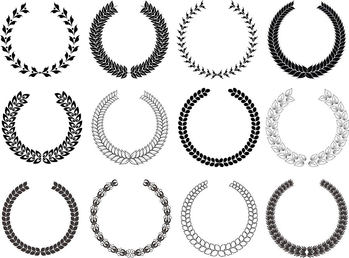 Laurel Wreath Collection Vector Art Icons And Graphics For Free Download