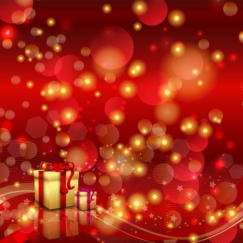 Christmas background with gifts  vector