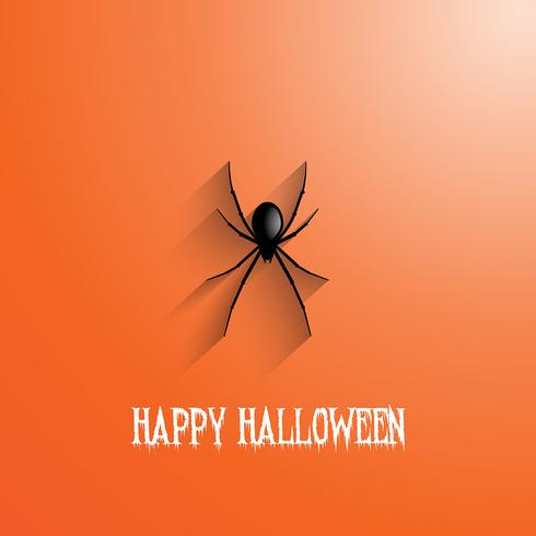 Halloween spider background vector
