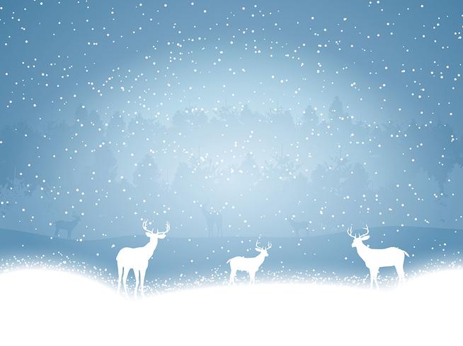 Winter landscape vector