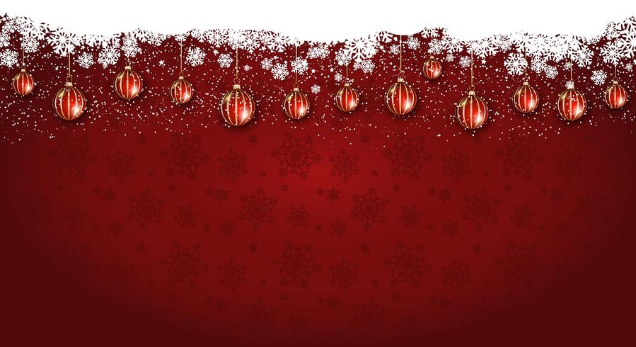 Widescreen Christmas background vector