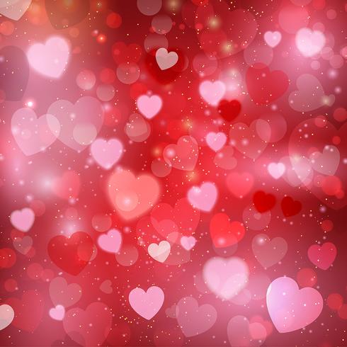 Valentine's Day Heart background vector